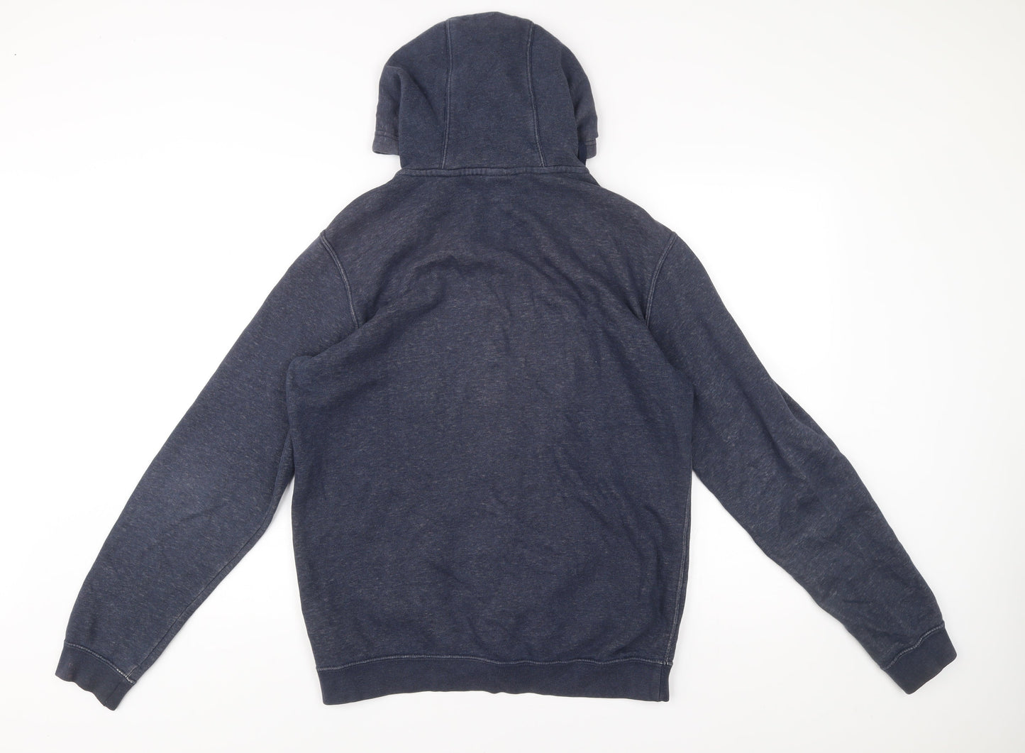 Nike Men's Blue Full Zip Hoodie Size M Cotton Blend Casual