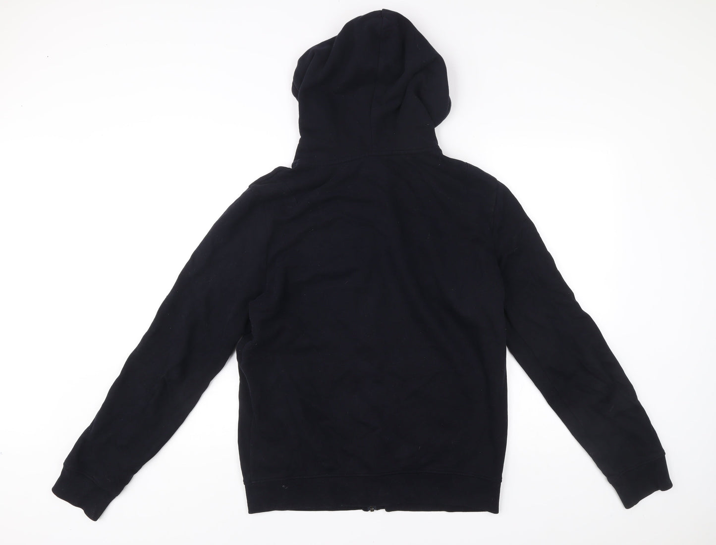 AllSaints Men's Black Small Full Zip Hoodie Sweatshirt Cotton