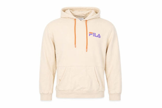 Mens UK S Regular FILA Beige Pullover Hoodie