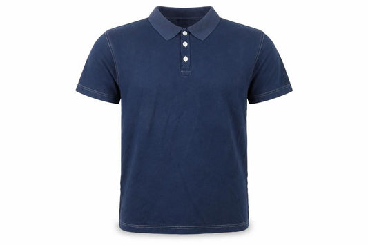 Jumper Men’s Blue Polo Shirt S 100% Cotton Casual Short Sleeve