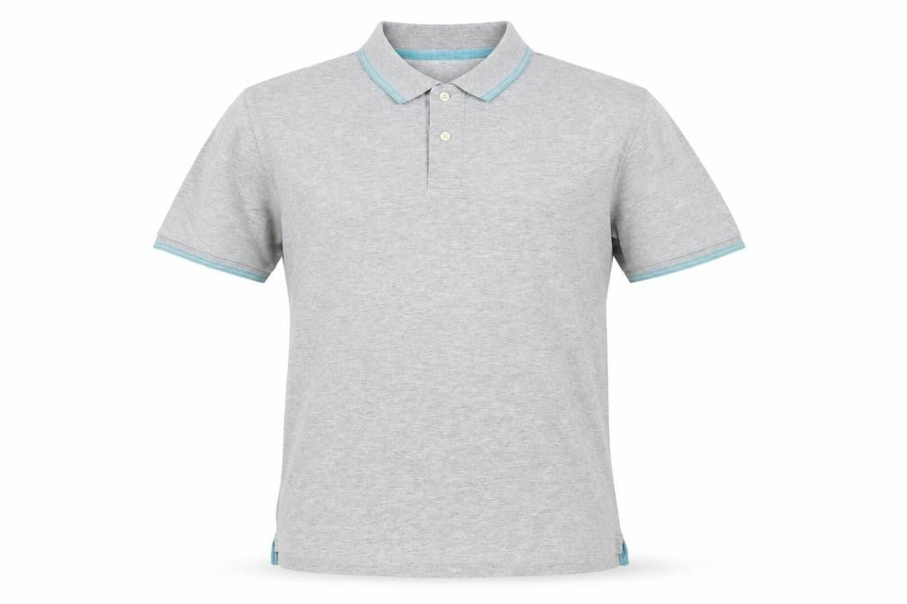 Uniqlo Men’s Grey Polo Shirt Size L Short Sleeve Cotton Blend