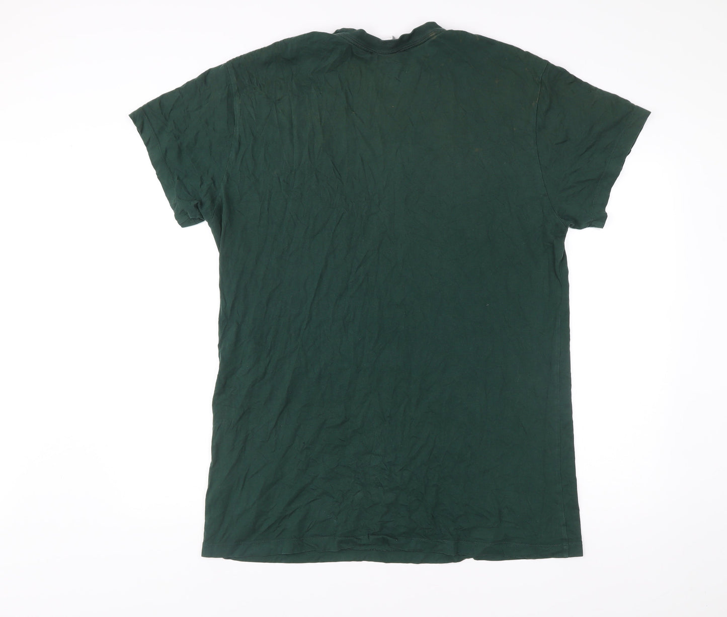 Nike Men’s Green L Graphic Sports Cotton T-Shirt