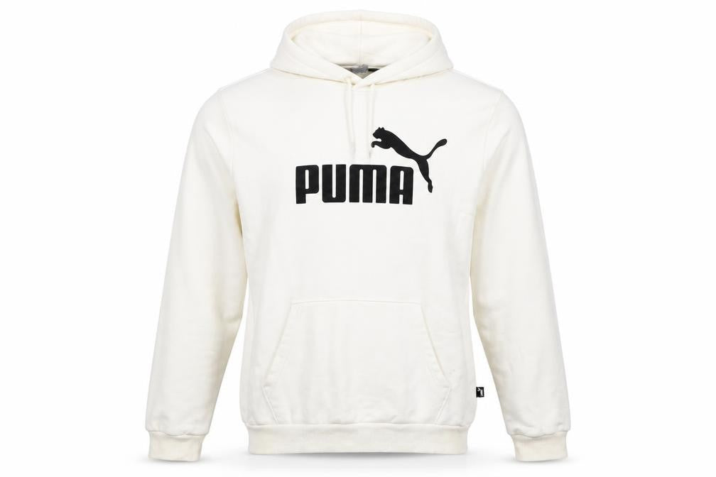 Mens UK L Regular PUMA White Pullover Hoodie