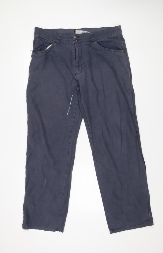 Billabong Men’s Blue Chino Trousers Size 36 Straight Cotton
