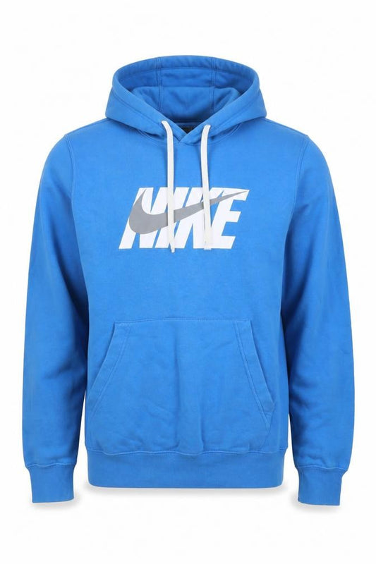 Mens UK S Regular Nike Blue Pullover Hoodie