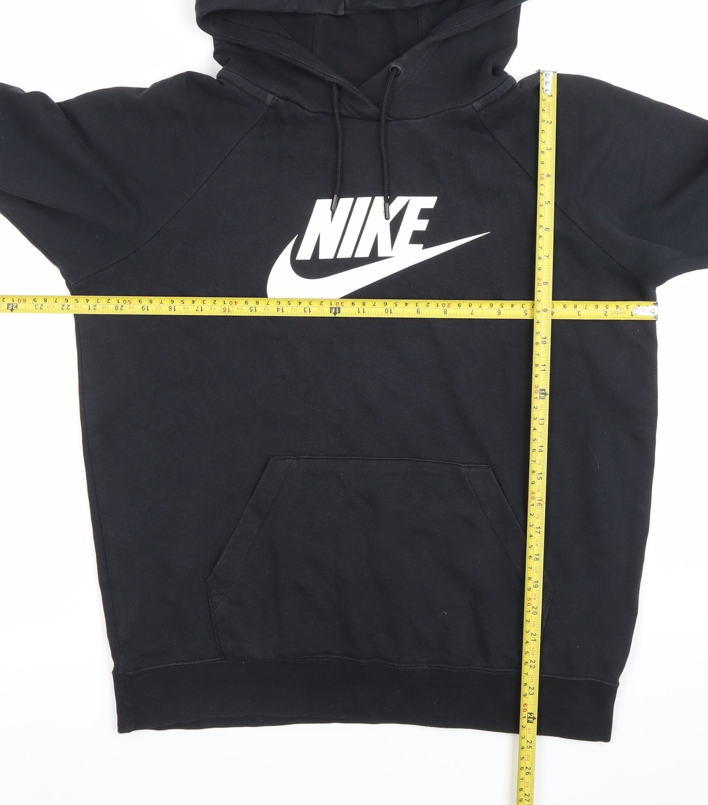 Nike Men's Black Pullover Hoodie M Logo Sportswear Fleece