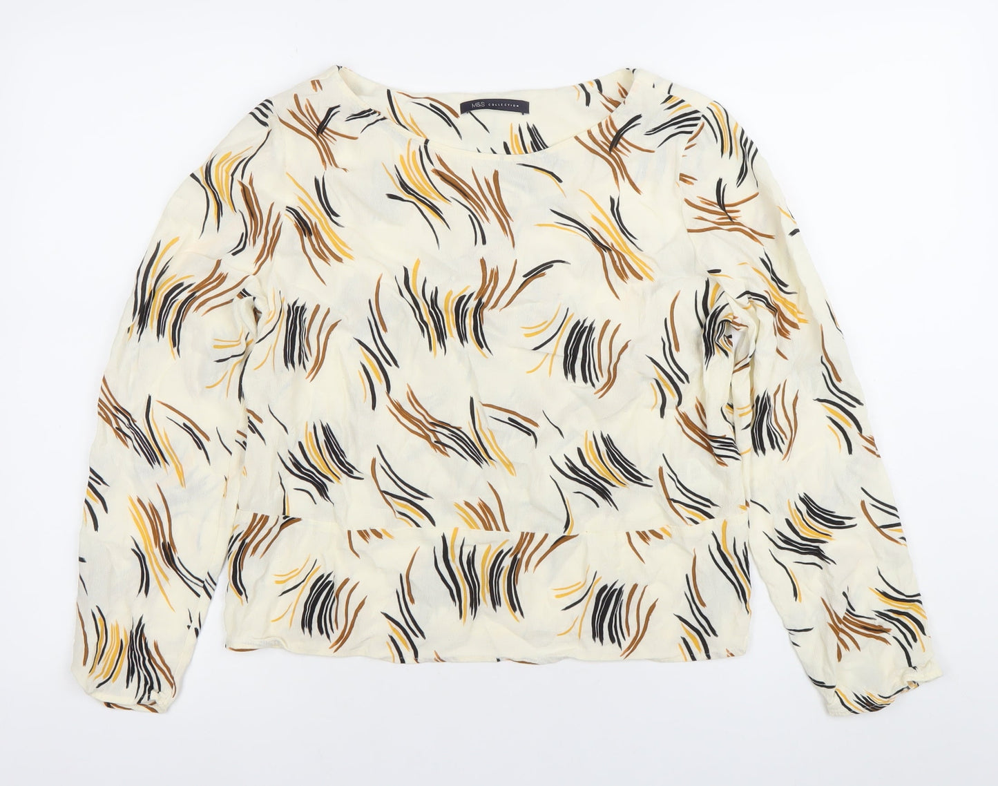 Marks and Spencer Women’s Multicoloured Size 12 Tunic Blouse Viscose