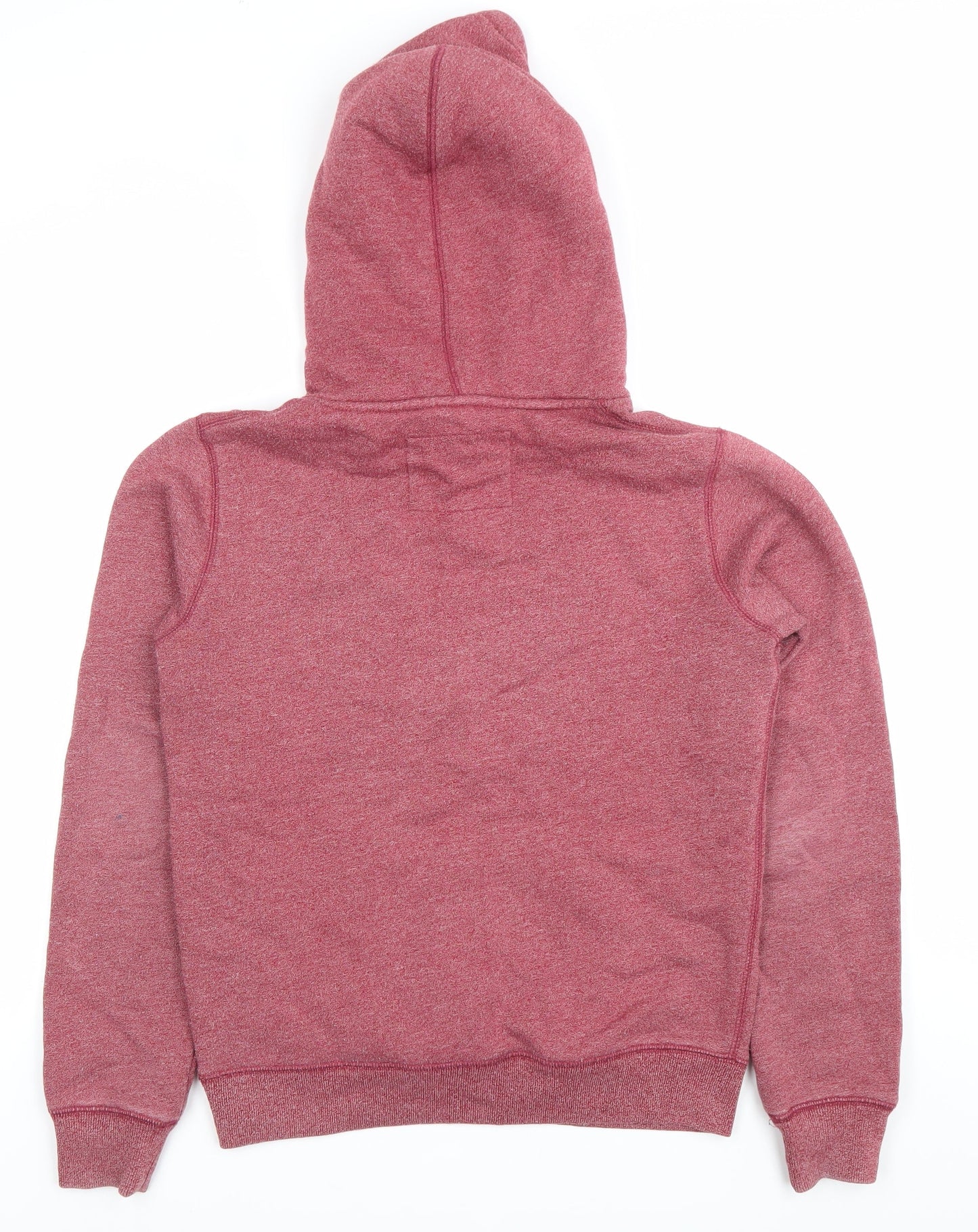 Jack Wills Womens Red Hoodie UK12 Pullover Cotton Blend Logo
