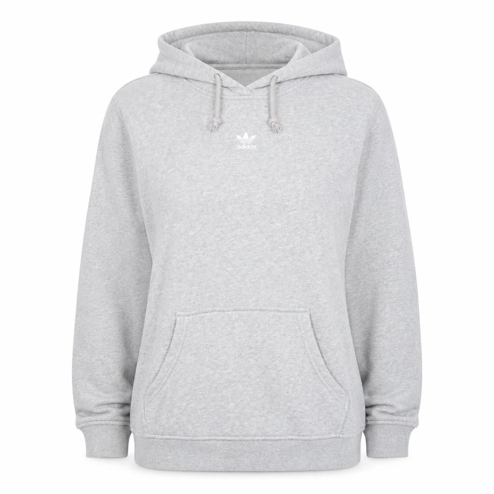 Womens UK 16 Regular adidas Grey Pullover Hoodie