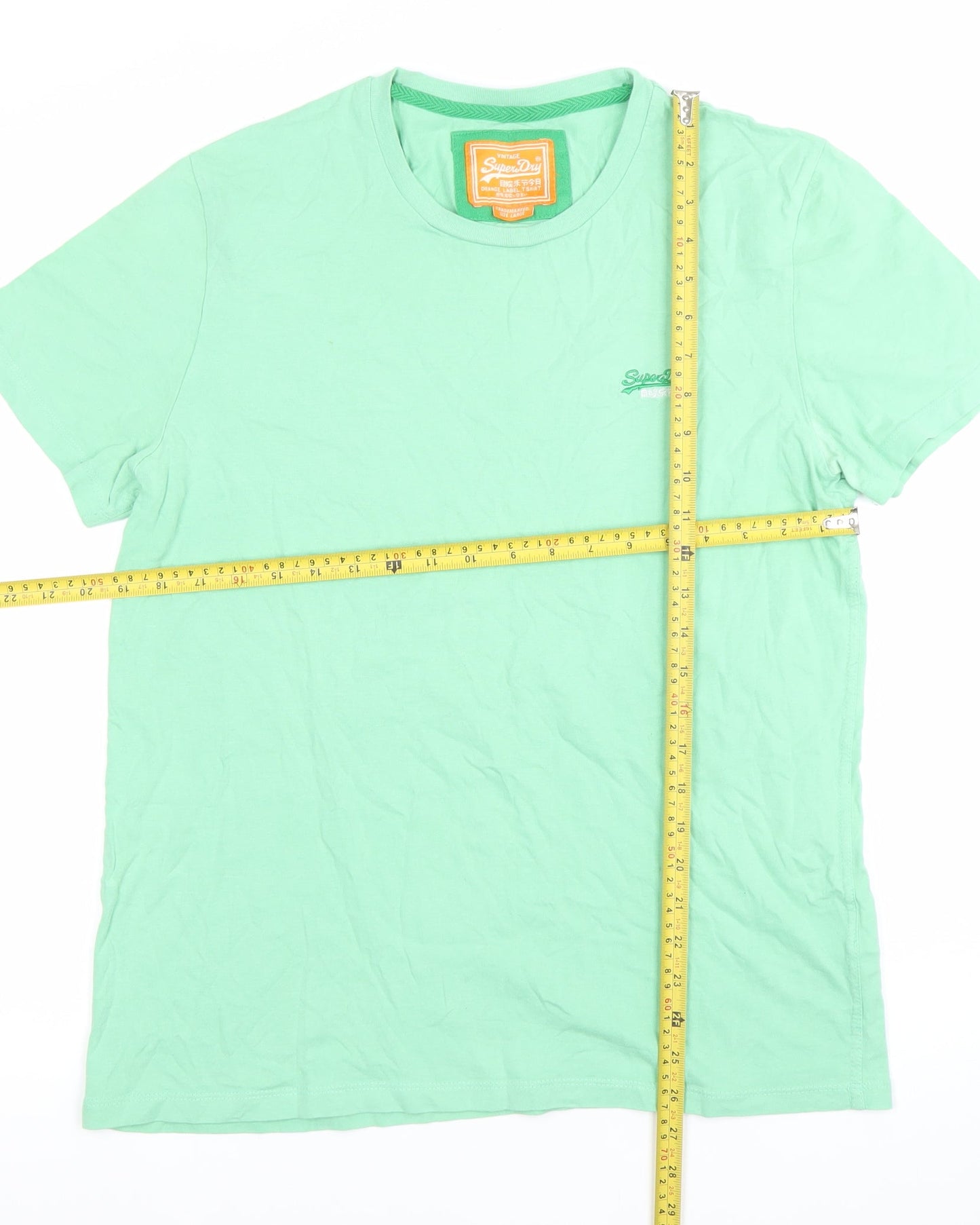 Superdry Men’s Green Large Crew Neck Cotton Short Sleeve T-Shirt