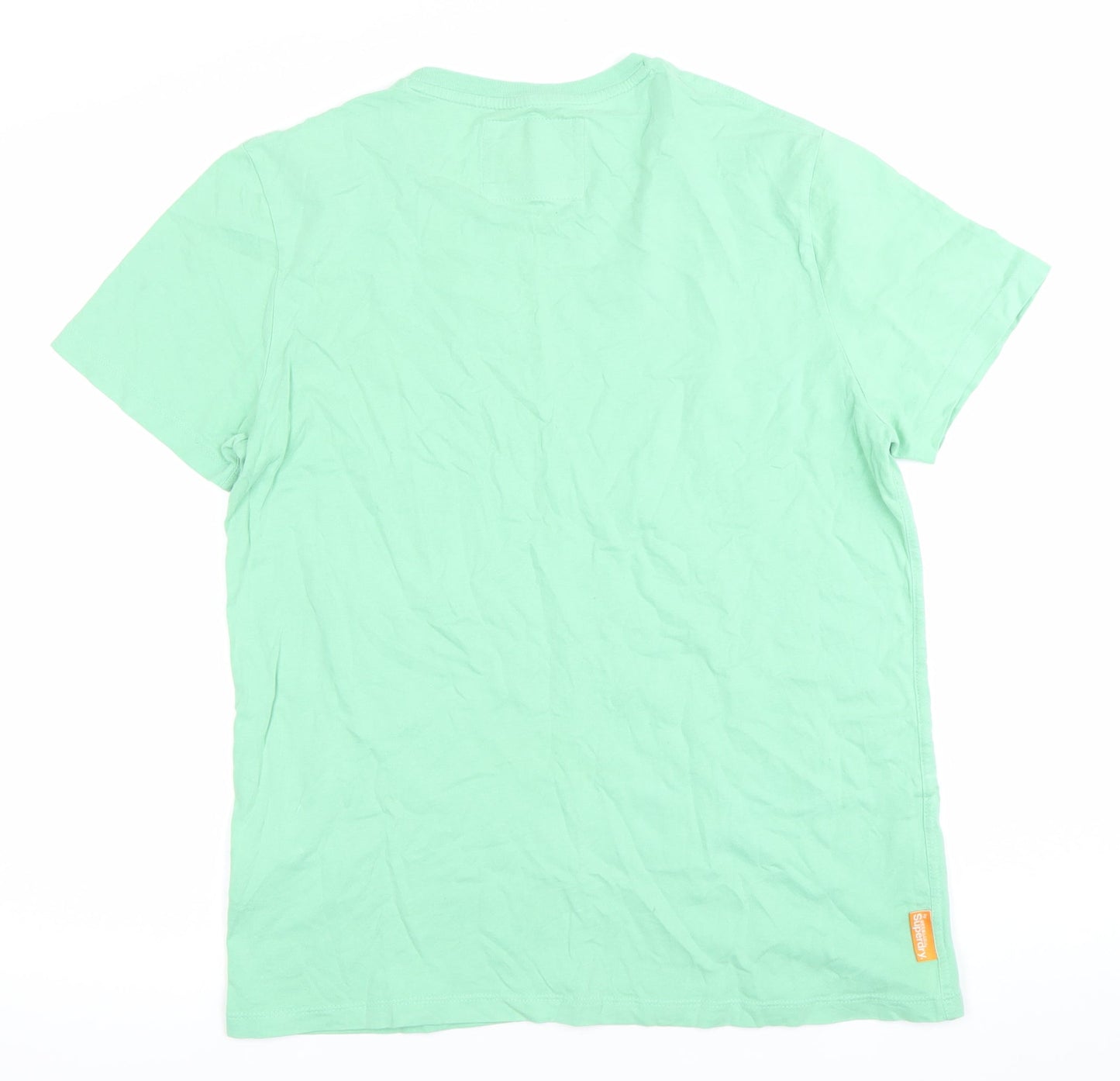 Superdry Men’s Green Large Crew Neck Cotton Short Sleeve T-Shirt