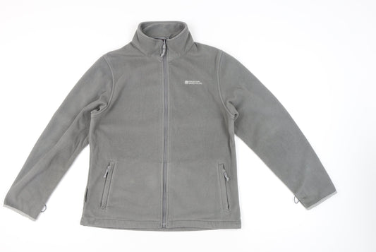 Mountain Warehouse Womens Grey Size 12 Fleece Jacket Full Zip Pockets
