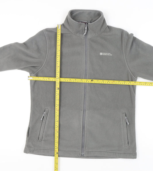 Mountain Warehouse Womens Grey Size 12 Fleece Jacket Full Zip Pockets