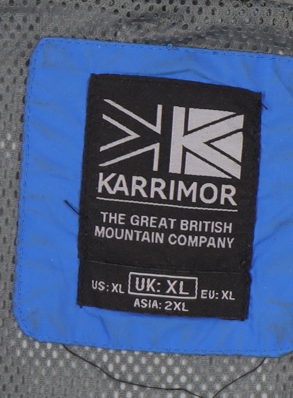 Karrimor Men’s Blue XL Waterproof Windbreaker Hooded Jacket