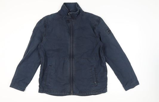 Seasalt Womens Blue Organic Cotton Mid-Length Jacket M