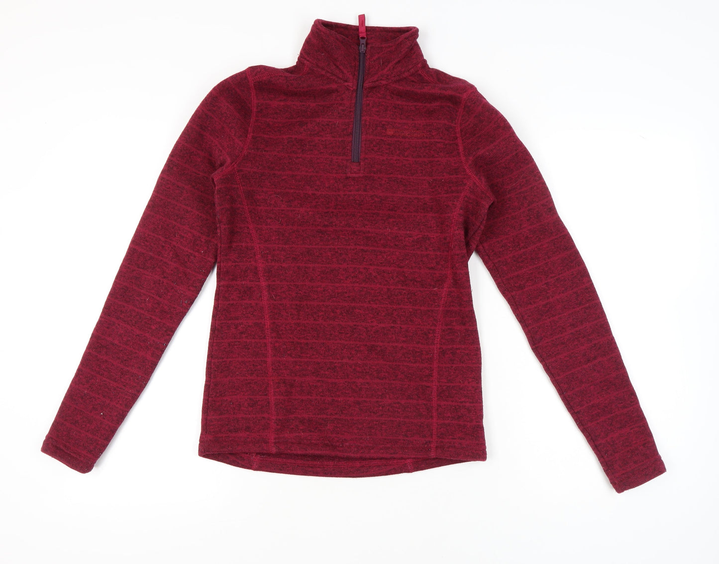 Mountain Warehouse Womens Red 1/2 Zip Fleece Sweatshirt UK 10