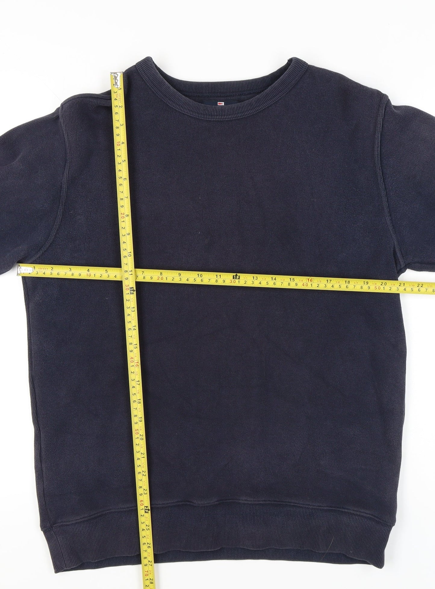 Marks and Spencer Blue Harbour Men's Dark Navy Sweatshirt M Regular Fit Crew Neck