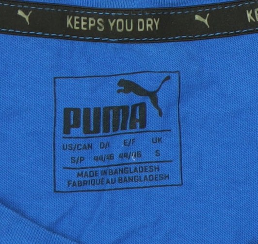 Puma Unisex Blue Graphic Usain Bolt T-Shirt Size S Casual Sports