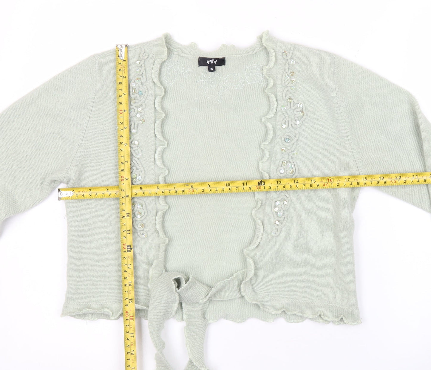 Marks and Spencer Women’s Green Embellished Cardigan M