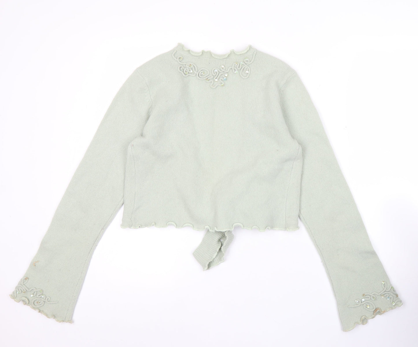 Marks and Spencer Women’s Green Embellished Cardigan M