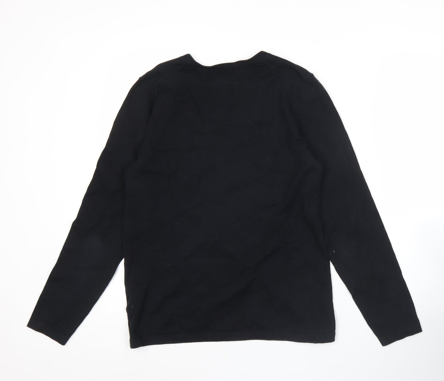 Tommy Hilfiger Women’s Black V-Neck Pullover Jumper L