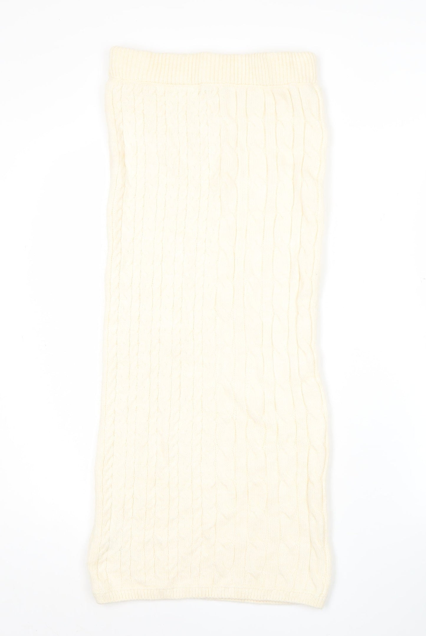 Marks and Spencer Women’s Ivory Knit Midi Pencil Skirt Size S