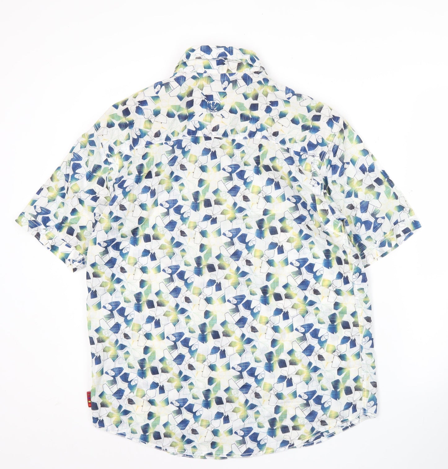 Fat Face Men’s Multicoloured Short Sleeve Button-Up Shirt S