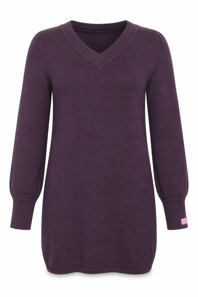 Guess by Marciano Women’s Purple Merino Wool Tunic Jumper Size 8