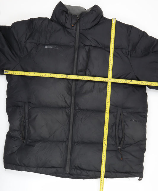 Mountain Warehouse Men Black 2XL Puffer Jacket Down Winter Coat