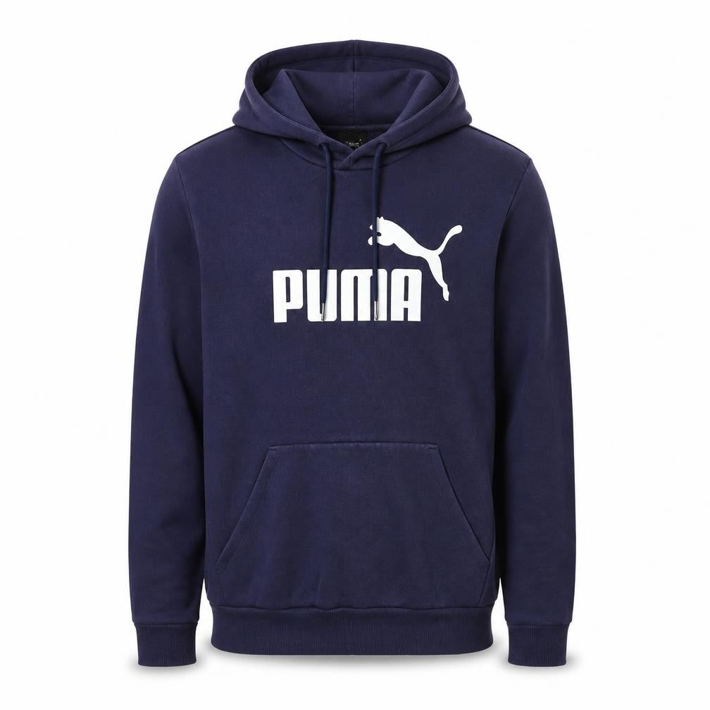 Mens UK S Regular PUMA Blue Pullover Hoodie