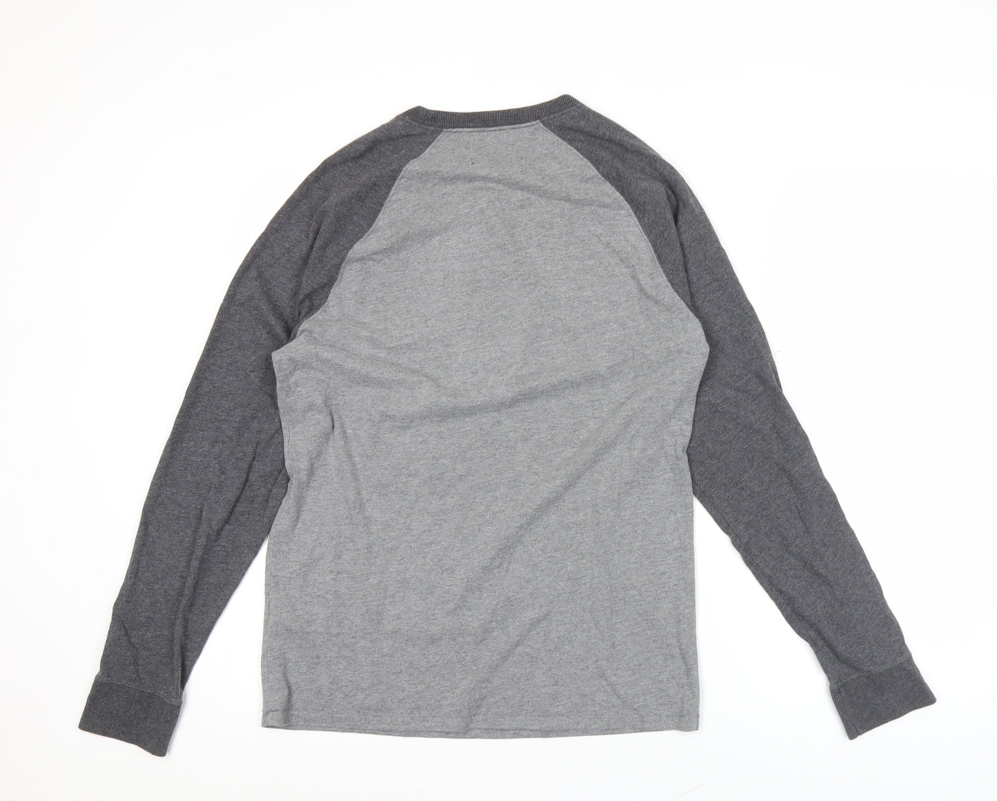 Abercrombie & Fitch Men’s Grey Long Sleeve Graphic Top Size M