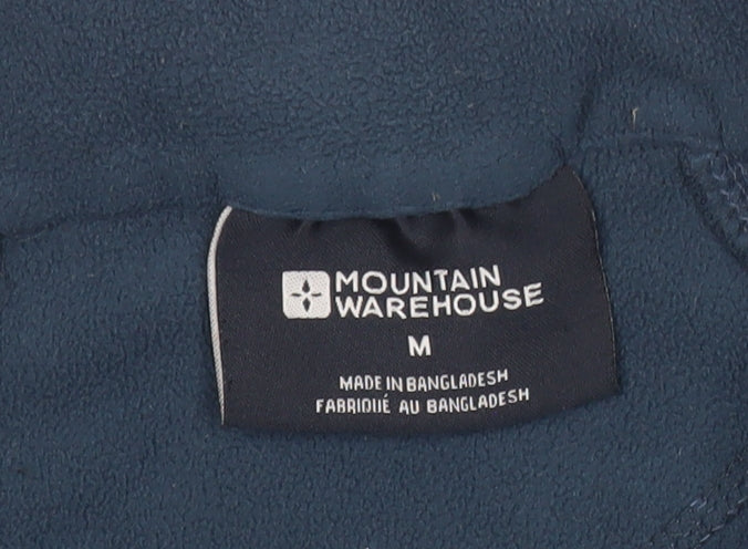 Mountain Warehouse Men’s Blue Brown Fleece Pullover Sweatshirt M
