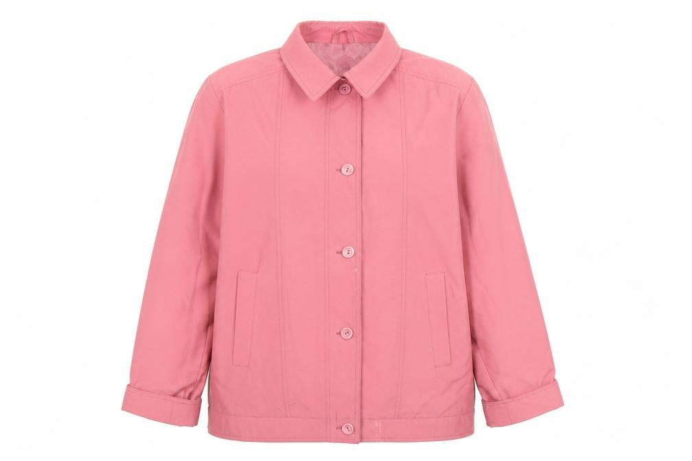 Lawrayne Womens Pink Jacket Size 16 Classic Vintage Buttoned