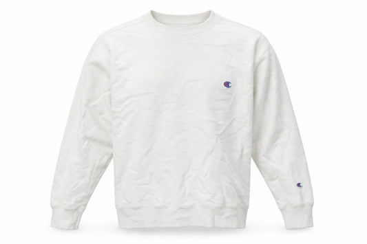 Mens UK XL Regular Champion White Pullover Sweatshirt