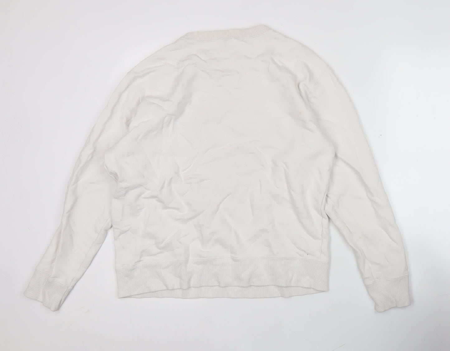 Champion Men’s White XL Pullover Sweatshirt Crew Neck Logo