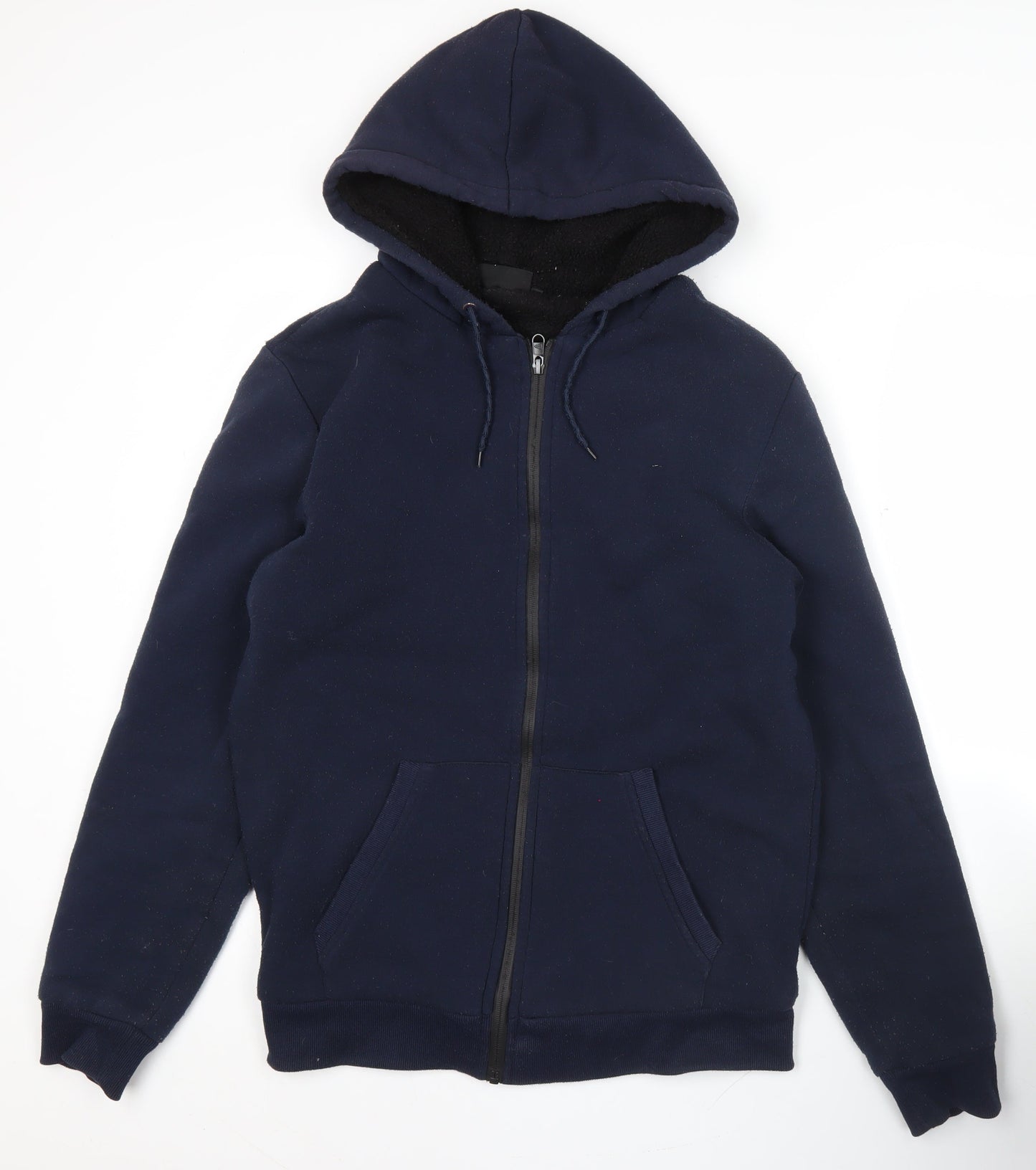 New Era NBA Men’s Blue Full Zip Hoodie Size M Regular Fit Fleece