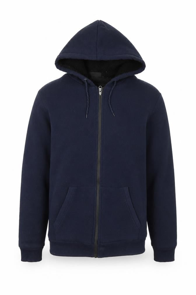 New Era NBA Men’s Blue Full Zip Hoodie Size M Regular Fit Fleece