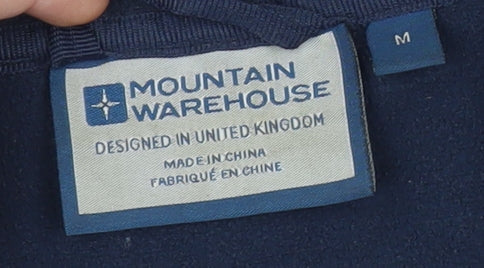 Mountain Warehouse Mens Blue Softshell Jacket M Hooded Outdoor
