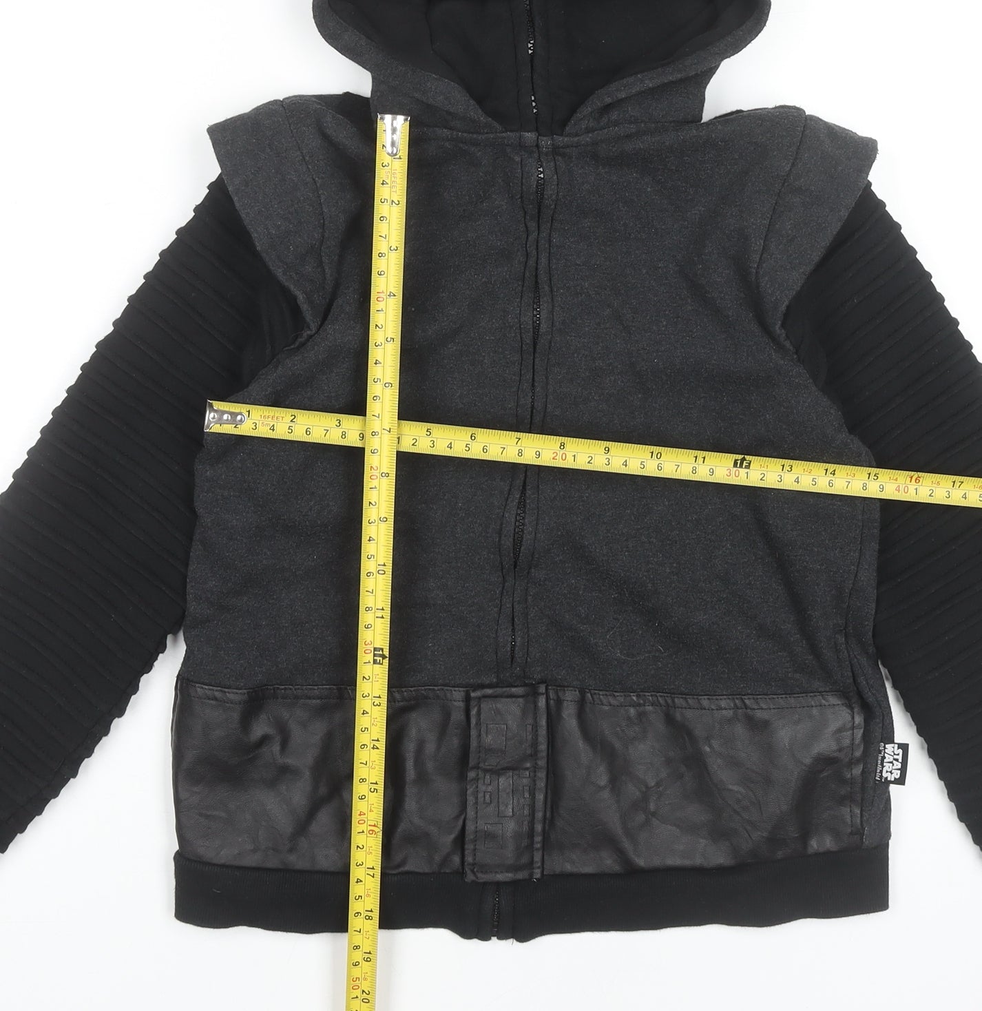 Disney Store Star Wars Boys Black Full Zip Hoodie 9-10 Years Kylo Ren