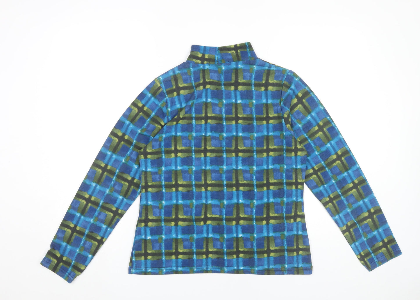 Warehouse Women’s Multicoloured Long Sleeve Mock Neck Top Size L