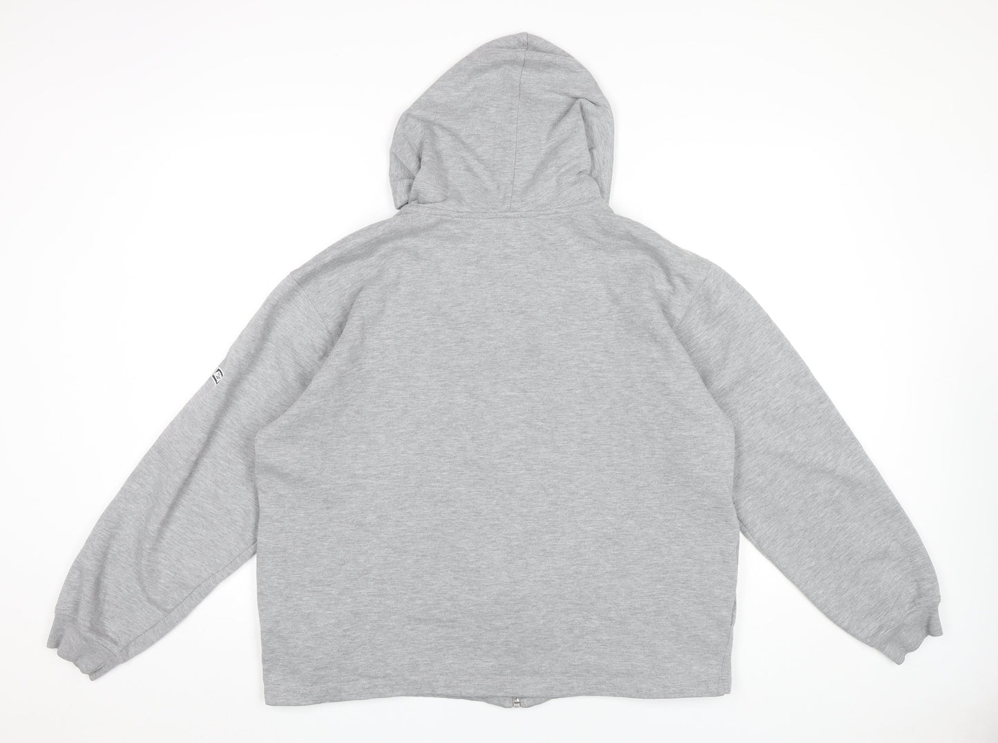 Reebok Mens Grey Full Zip Hoodie Sweatshirt Size M Regular Fit