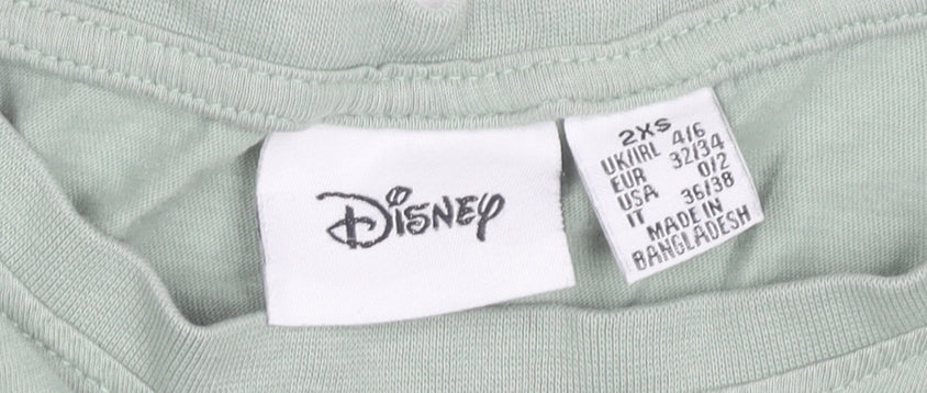 Disney Women’s Green Lion King Simba T-Shirt 2XS Cotton Casual