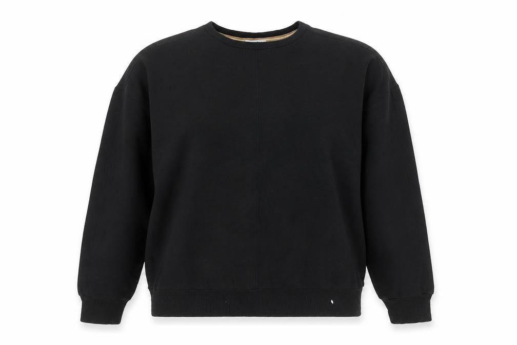 Jigsaw Women’s Black Pullover Sweatshirt M Viscose Blend Crew Neck