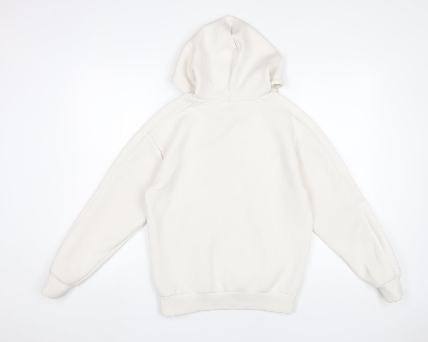 Guess Women’s Ivory Hoodie XS Pullover Viscose Blend