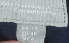 Mountain Warehouse Women’s Blue Hoodie UK 12 Cotton Pullover