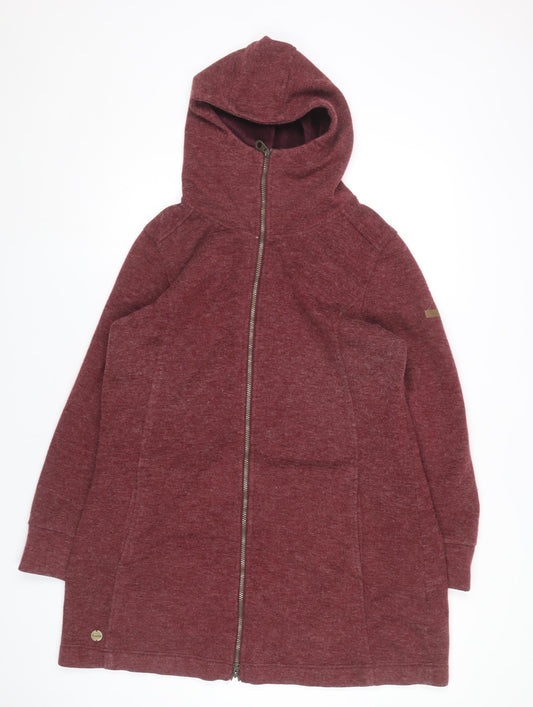 Regatta Women’s Red Hooded Mid-Length Coatigan Size 18