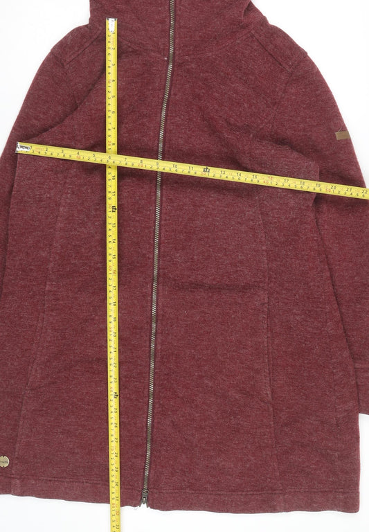 Regatta Women’s Red Hooded Mid-Length Coatigan Size 18