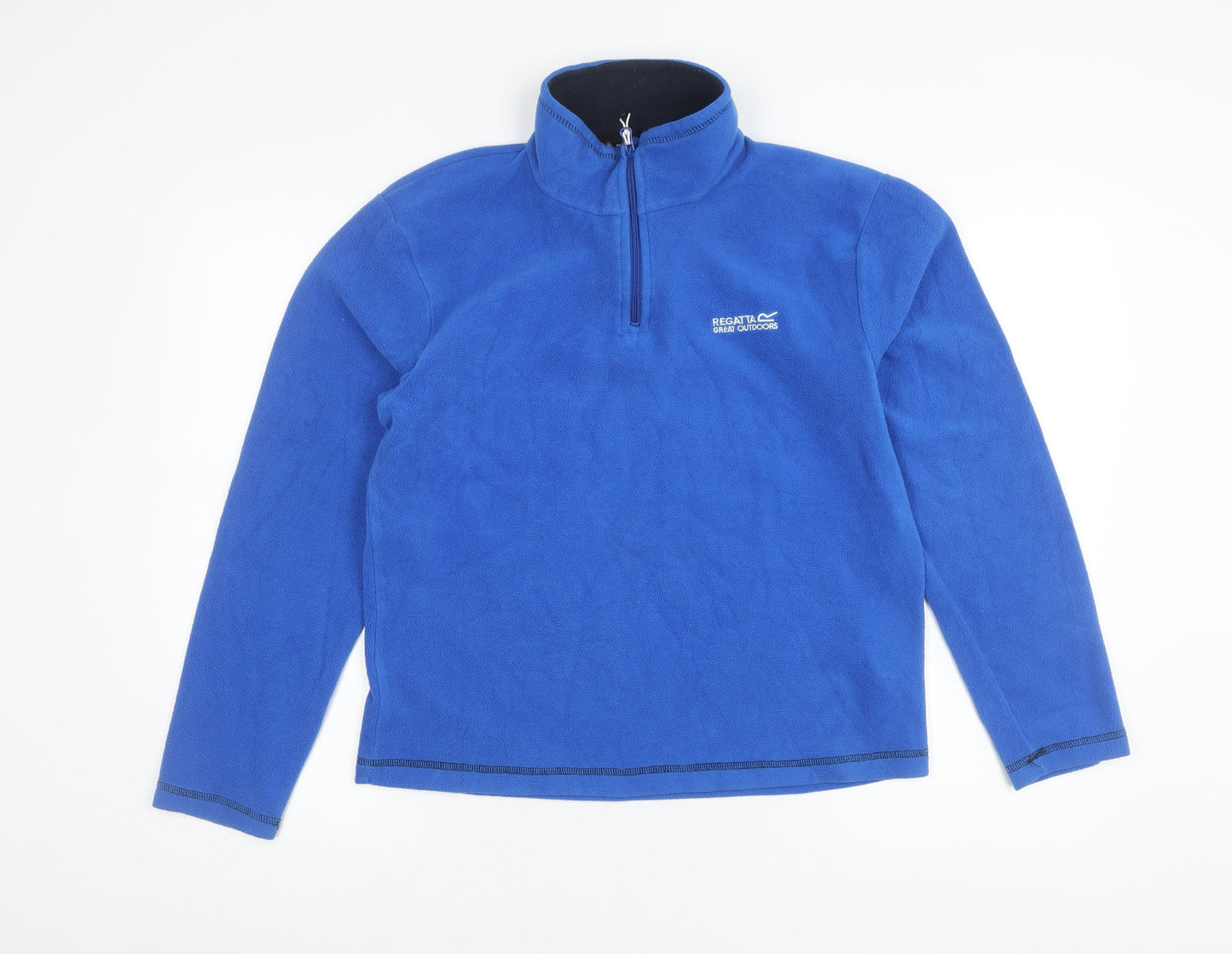 Regatta Mens Blue Small Pullover Fleece Sweatshirt 1/4 Zip Outdoor