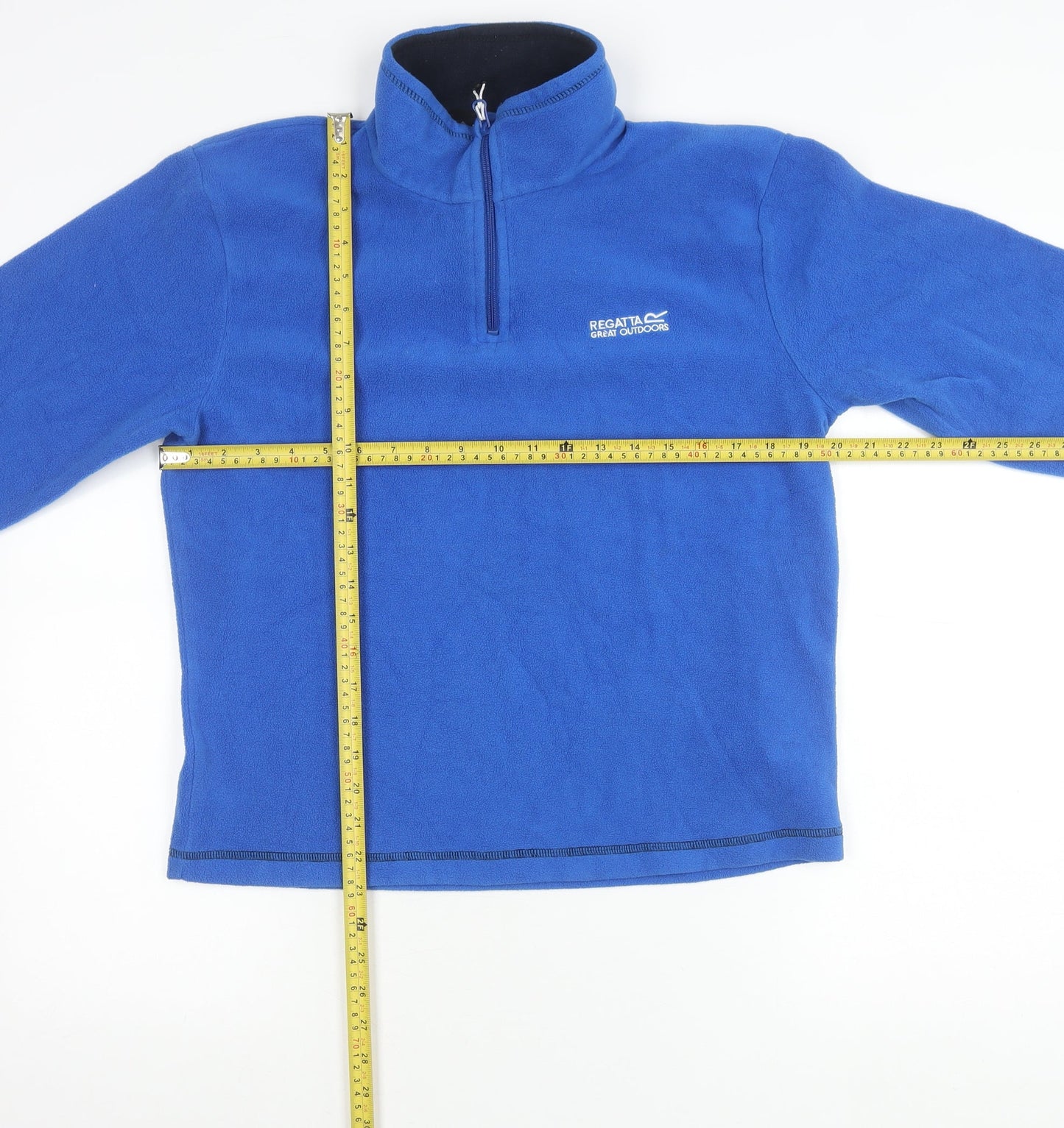 Regatta Mens Blue Small Pullover Fleece Sweatshirt 1/4 Zip Outdoor