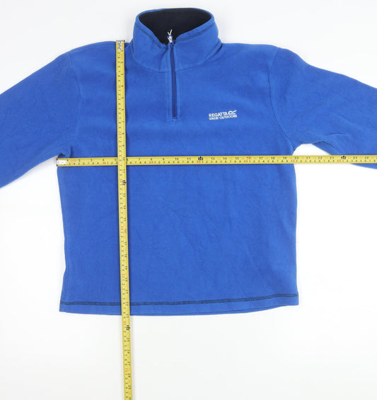 Regatta Mens Blue Small Pullover Fleece Sweatshirt 1/4 Zip Outdoor